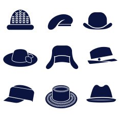 Different types of women's hats