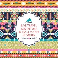 Seamless pattern in native american style N7