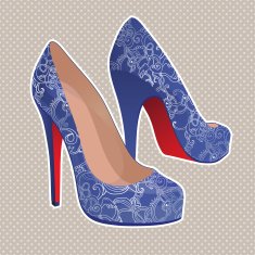 beautiful vector shoes isolated on white N3