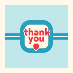 Thank you card design template N4