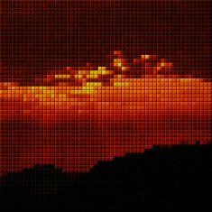 abstract colorful mosaic check sunset pattern background