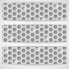 White Geometric Texture N3