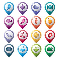 Food Pointer Icons