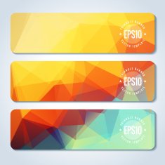 Abstract vector header banners N150