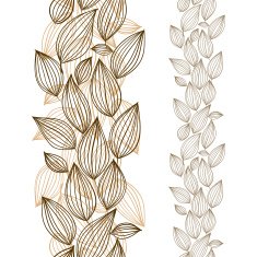 Seamless floral wallpaper hand drawn vector N5