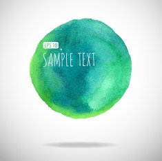 watercolor bubble isolated on white background N87