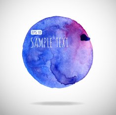 watercolor bubble isolated on white background N89