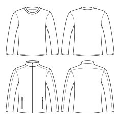 Jacket and Long-sleeved T-shirt
