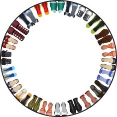 shoes circle frame