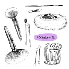 Makeup brushes and accessories