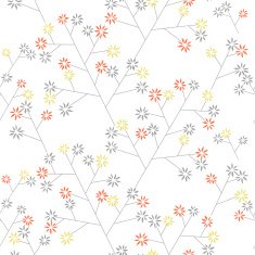floral wallpaper N19