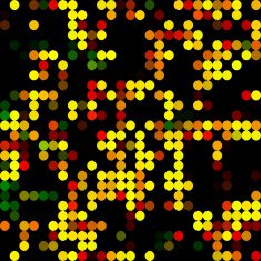 abstract colorful polka dots pattern background N19