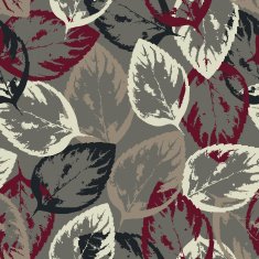 Seamless texture of leaves on gray background