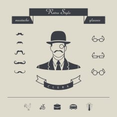 retro style clerk