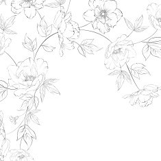 Design of vintage floral card