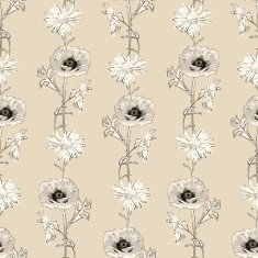 hand drawn flowers seamless pattern N5