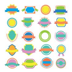 Vintage labels set N6