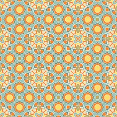 Seamless geometric mandala pattern abstract background N9