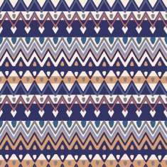 Ethnic zigzag pattern seamless vector Illustration