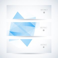 Abstract vector mosaic banners N135