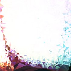 Polygon Color Flow Corner Graphic Art Vector Abstract Background
