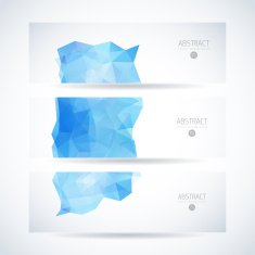 Abstract vector mosaic banners N143