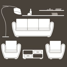 living room furniture icons N2