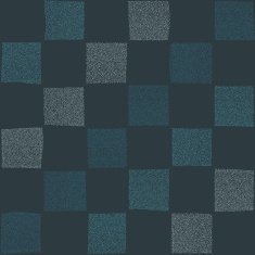 Checked hand-drawn illustration with abstract elements Seamless vector pattern N5