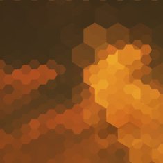abstract yellow hexagon pattern background N3