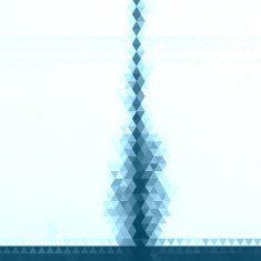 abstract blue rhombus style tree pattern background