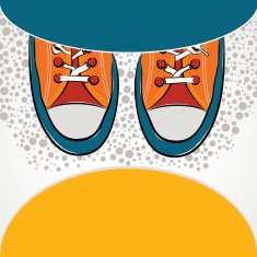 creative shoe banner