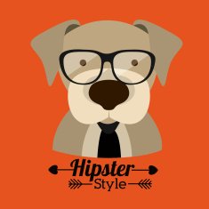 Animal hipster design N13