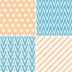Set of abstract seamless patterns N18