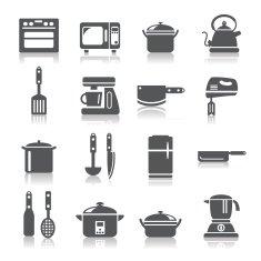 Kitchen Utensils and Appliances Icons N7