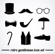 Retro gentleman accessories N2