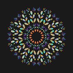 Pattern with vegetative elements in vector N6