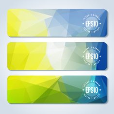 Abstract vector header banners N151