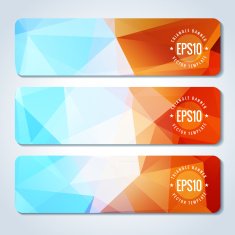 Abstract vector header banners N152