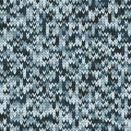 Blue knitted seamless pattern