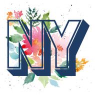 Print for T-shirt Pattern NY N2