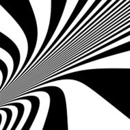 Pattern with optical illusion Black and white background N8