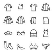 Women Clothing Icons