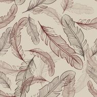 Seamless pattern of bird feathers N3