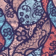 Lace vector fabric seamless pattern N39