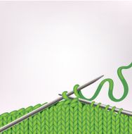 Background with knitting