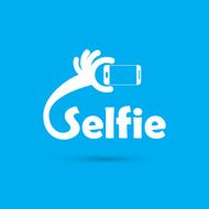 Taking selfie portrait photo on smart phone concept icon N3