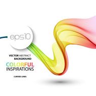 Abstract smoky waves background Template brochure design N34