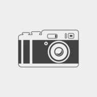 Photo camera monochrome icon