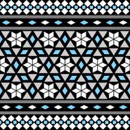 Tribal Seamless Pattern Ethnic Vector Background N35
