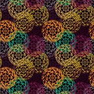 Seamless pattern with colorful abstract fireworks N2